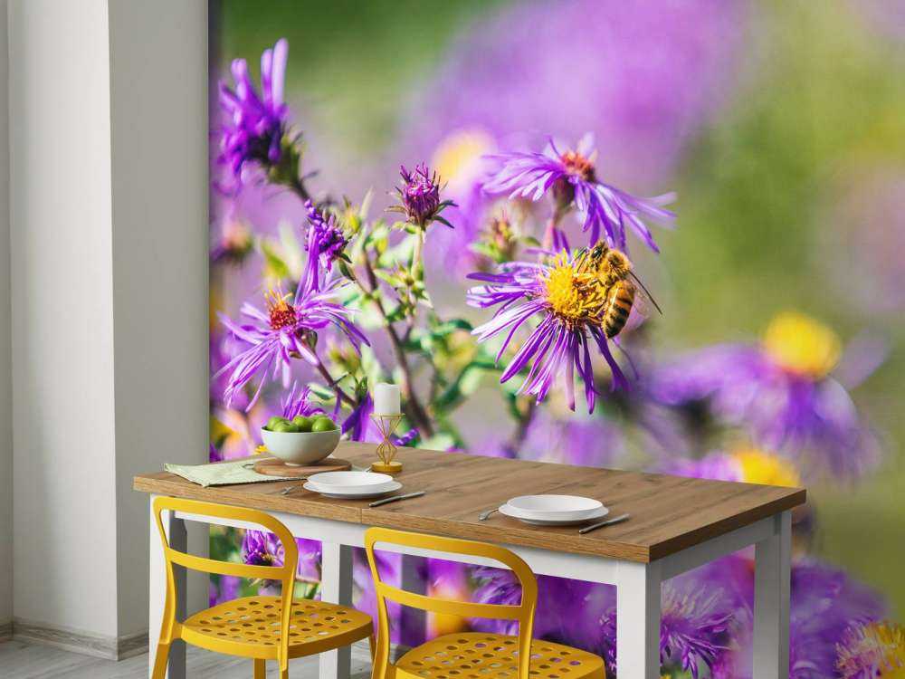 Lila Blumen