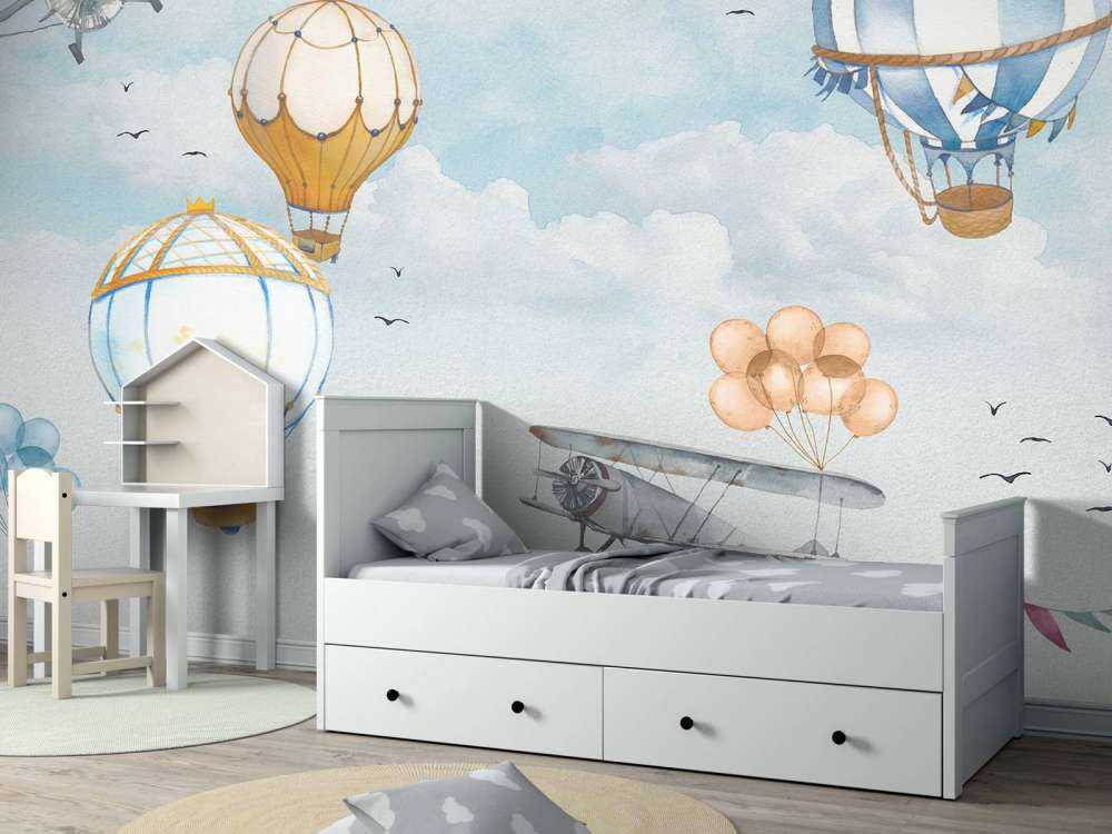 Luftballons blau