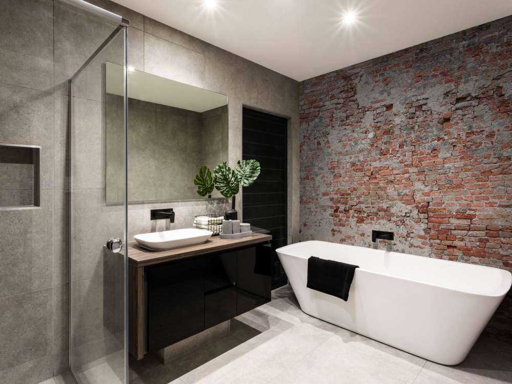 Bröckelnde Backsteinmauer