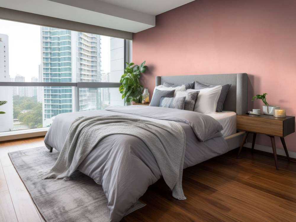 Pastellrosa Beton