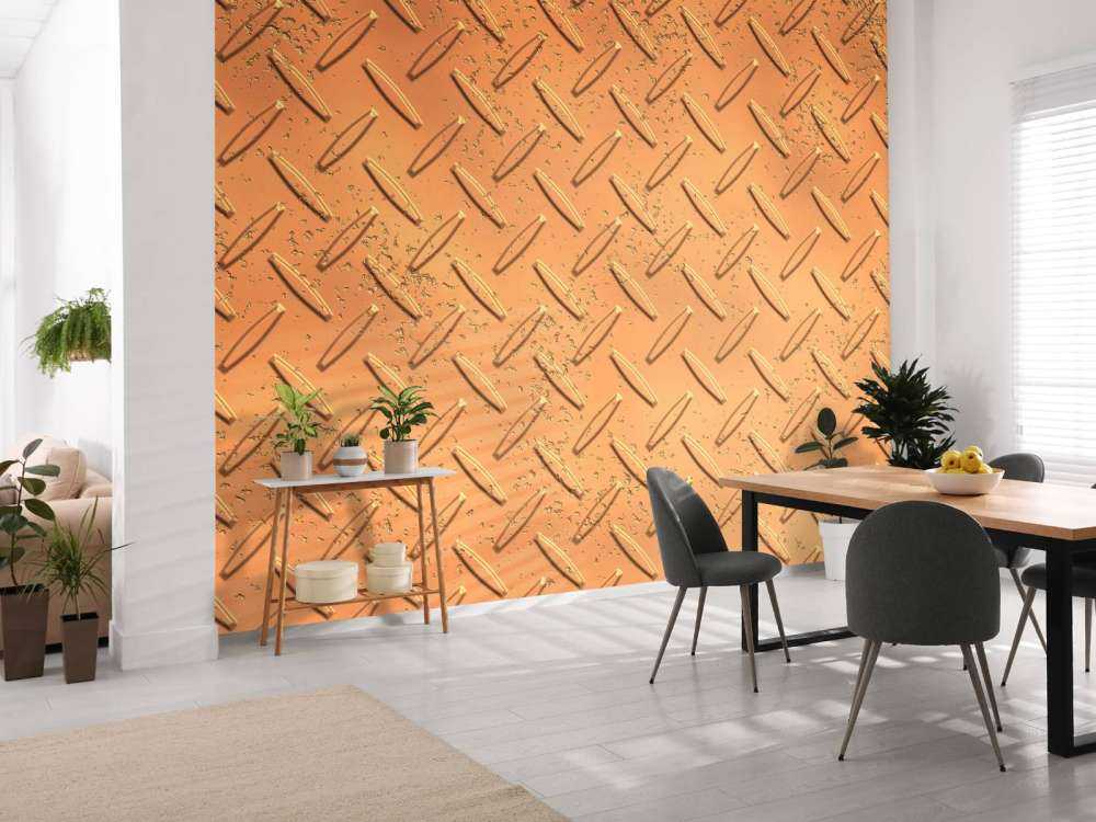 Metallplatte aus Bronze