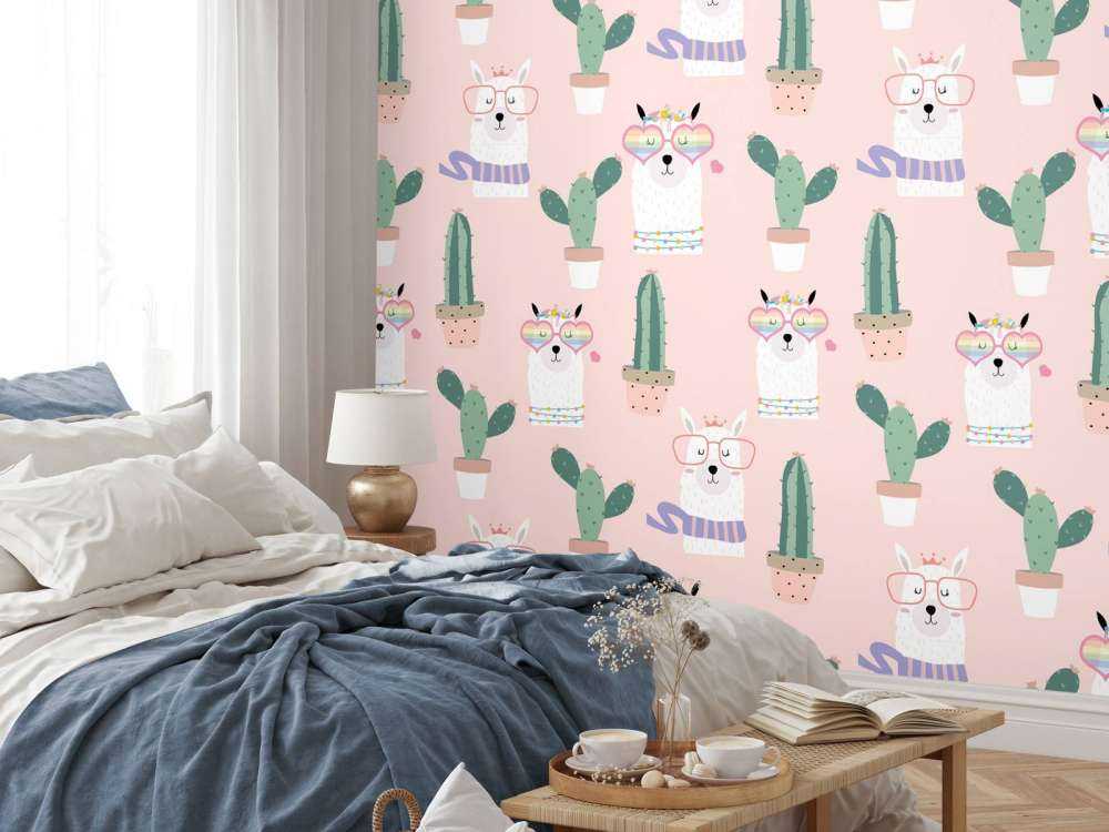 Kakteen und Lamas