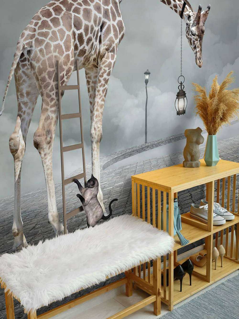 Phantasielandschaft mit Tieren