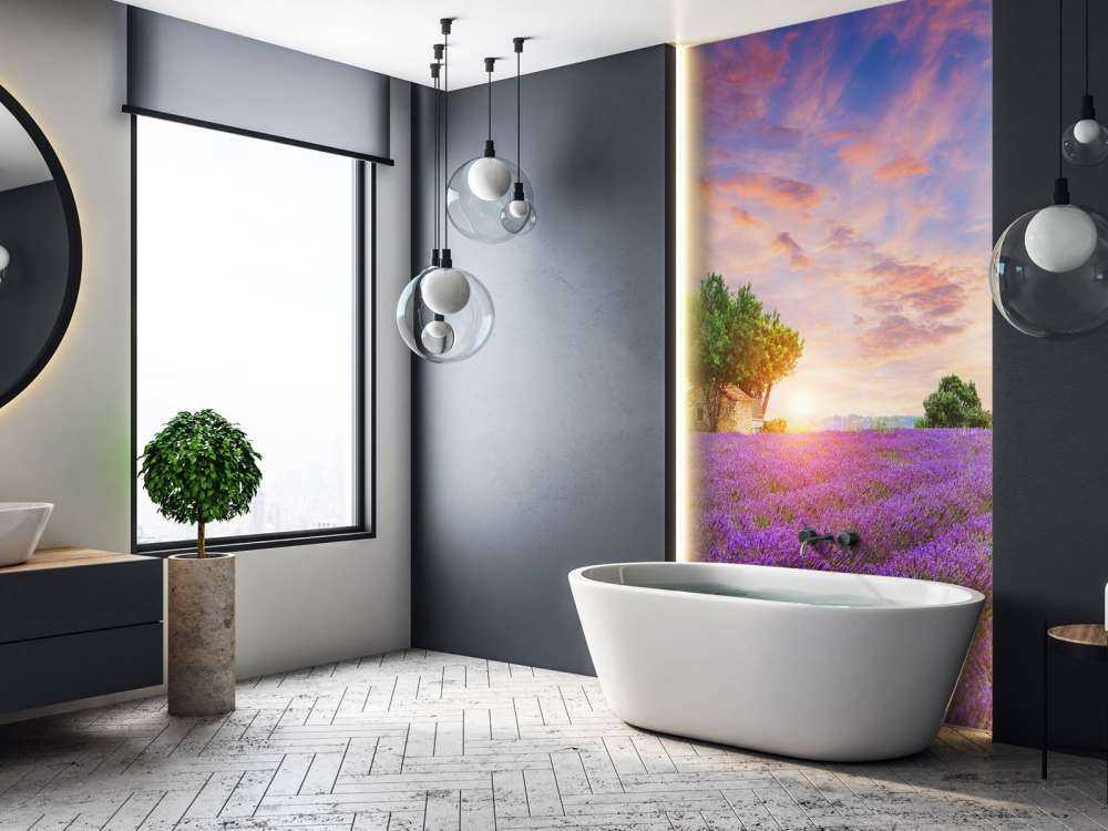 Lavendelfeld bei Sonnenaufgang