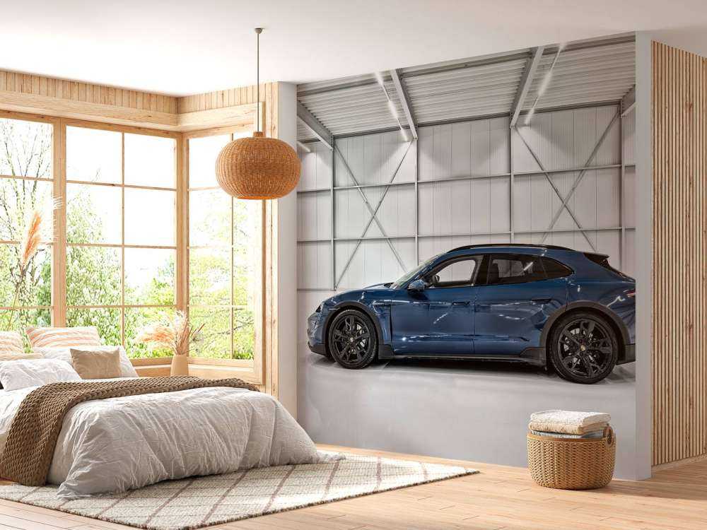 Porsche in der Industriehalle
