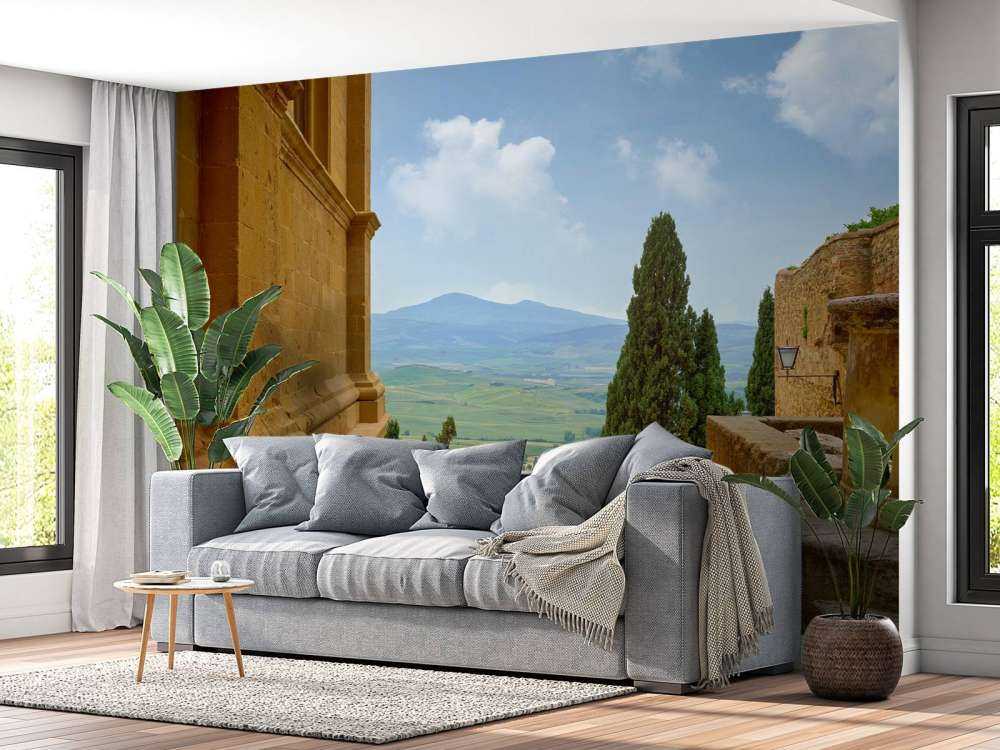 Treppe aus italienischem Dorf