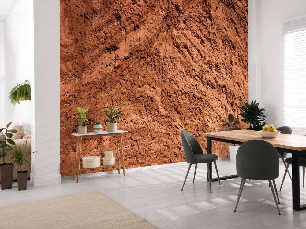 Grobe Terrakotta Struktur