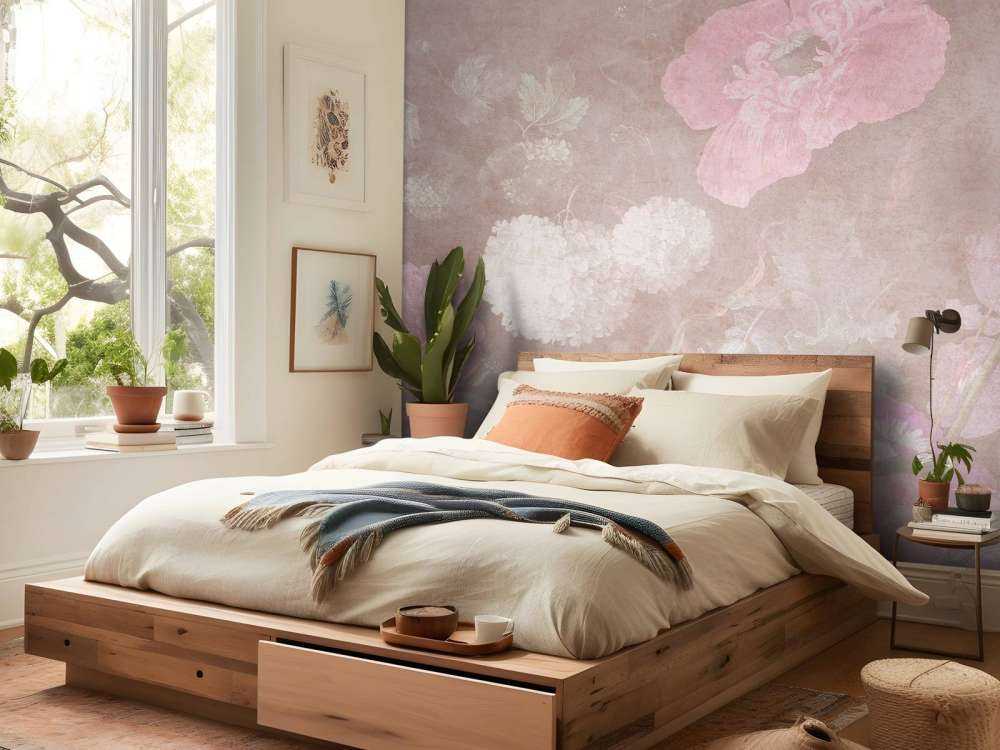 Barockblumen-Stillleben - vintage pastell