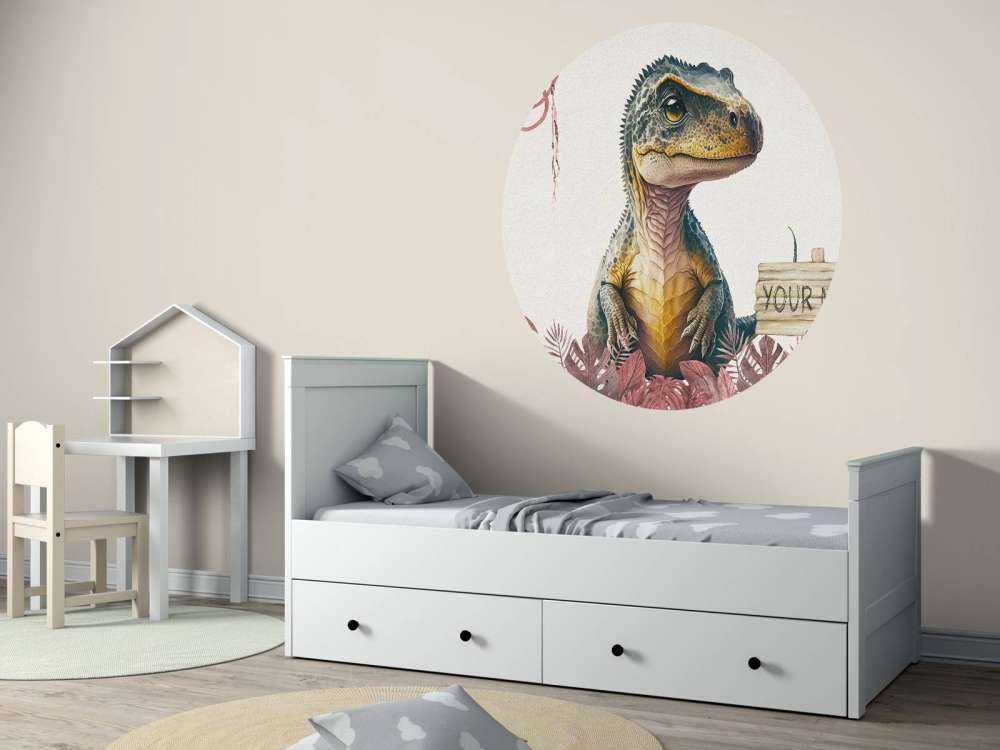 Baby-T-Rex im rosa Dschungel