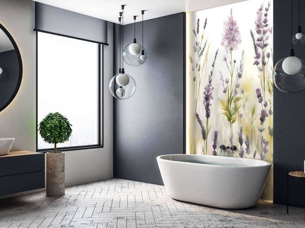 Lavendellicht Nahtlos Warm Beige