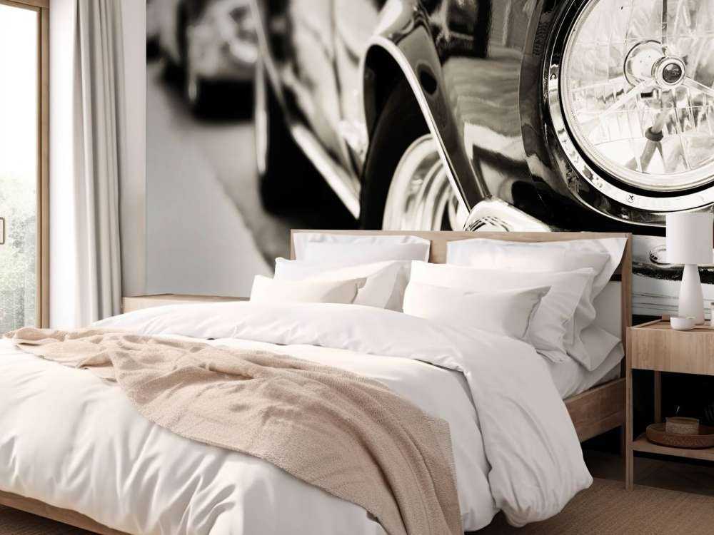 Oldtimer in einer Reihe