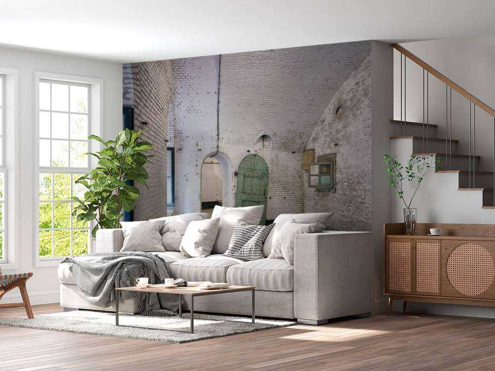 Grüne Tür im Altbau