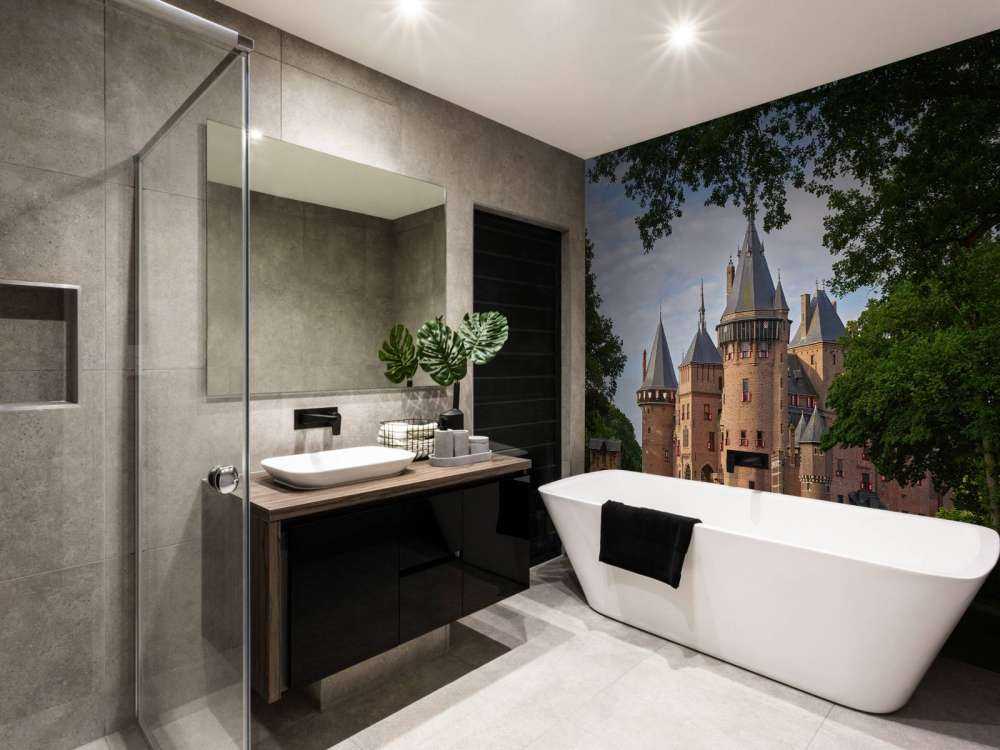 Schloss de Haar vom Garten aus