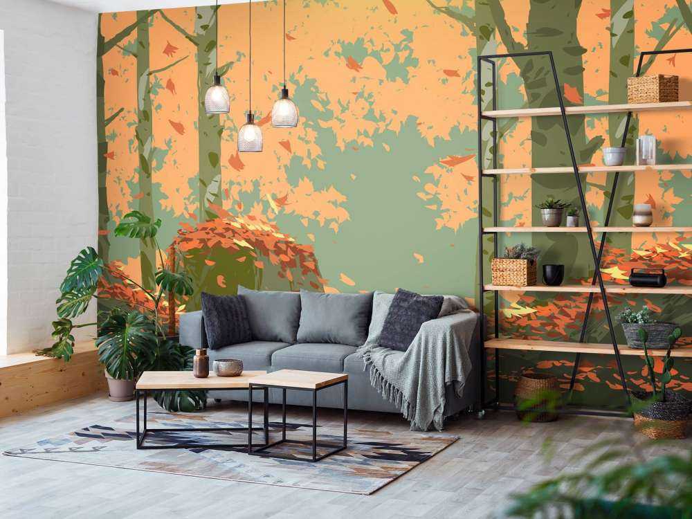 Herbst Wald Illustration
