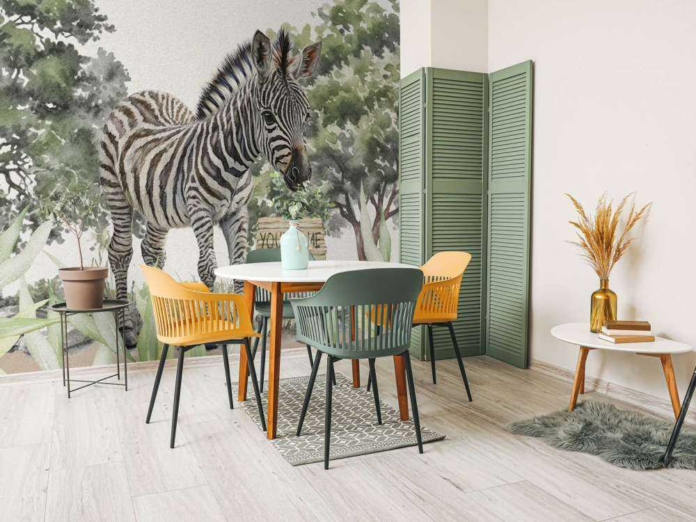 Junges Zebra in der Wildnis