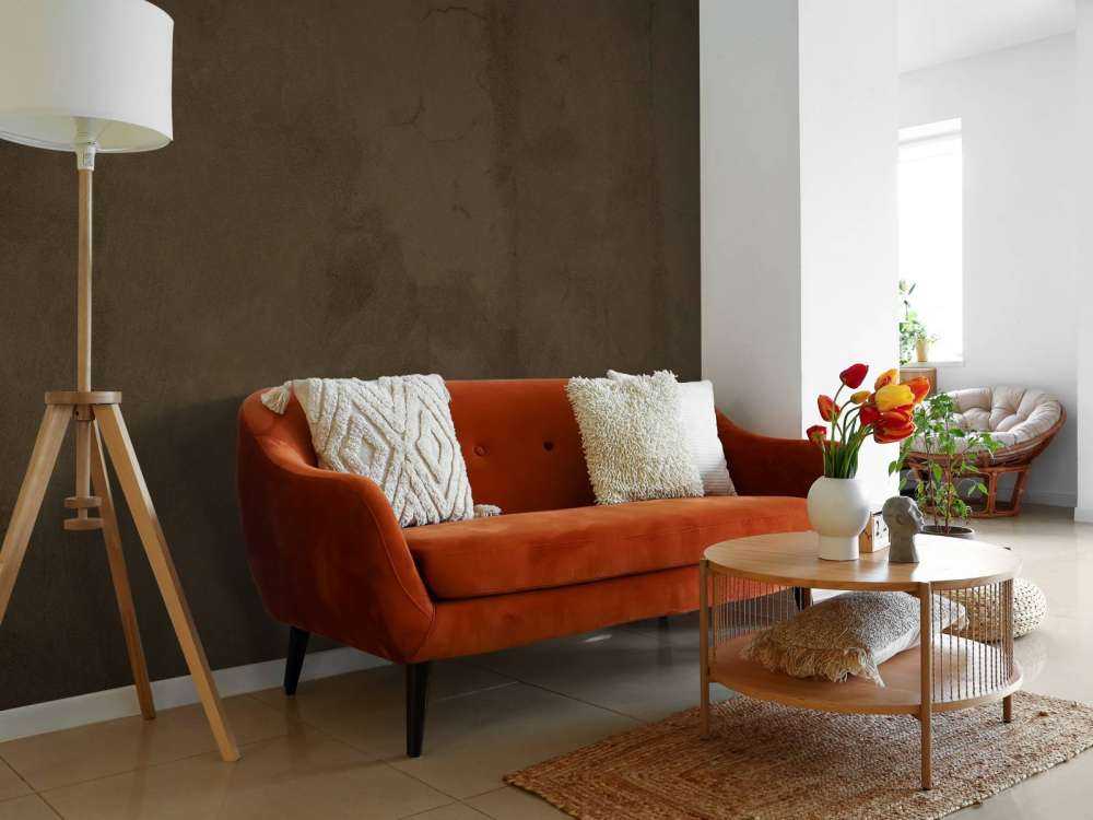 Bister brauner Beton