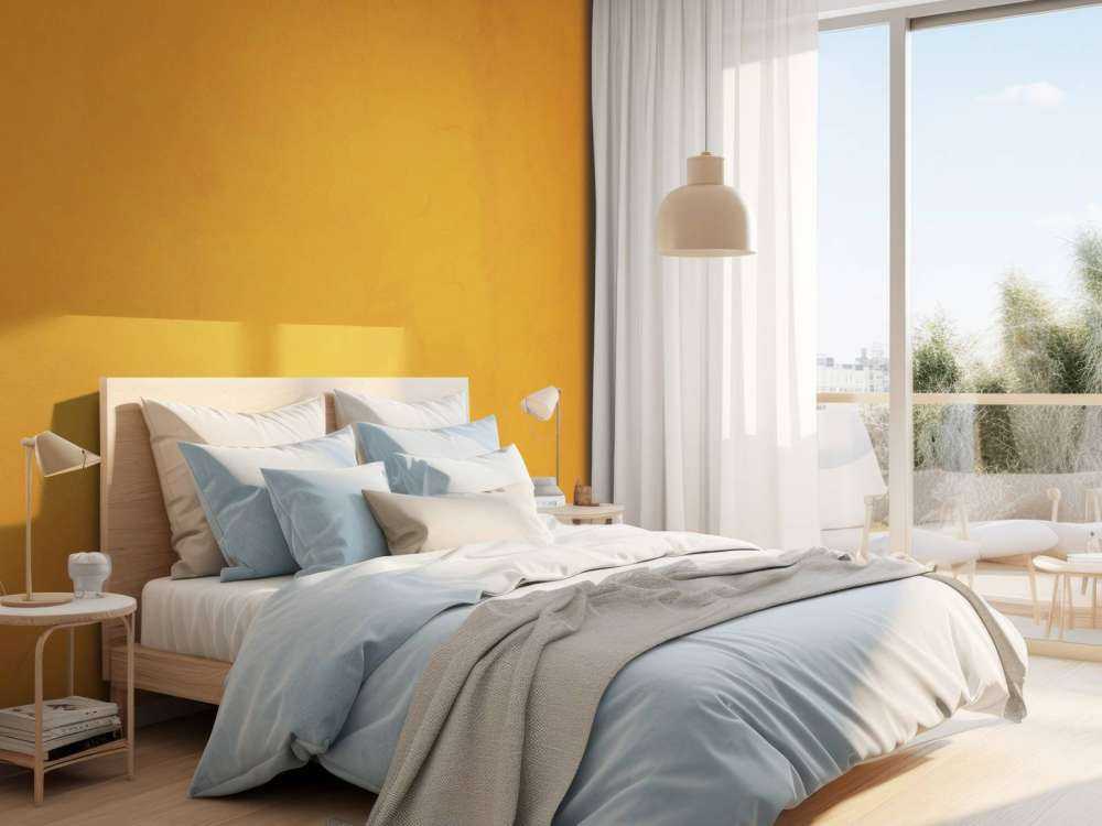 Orangefarbener Beton