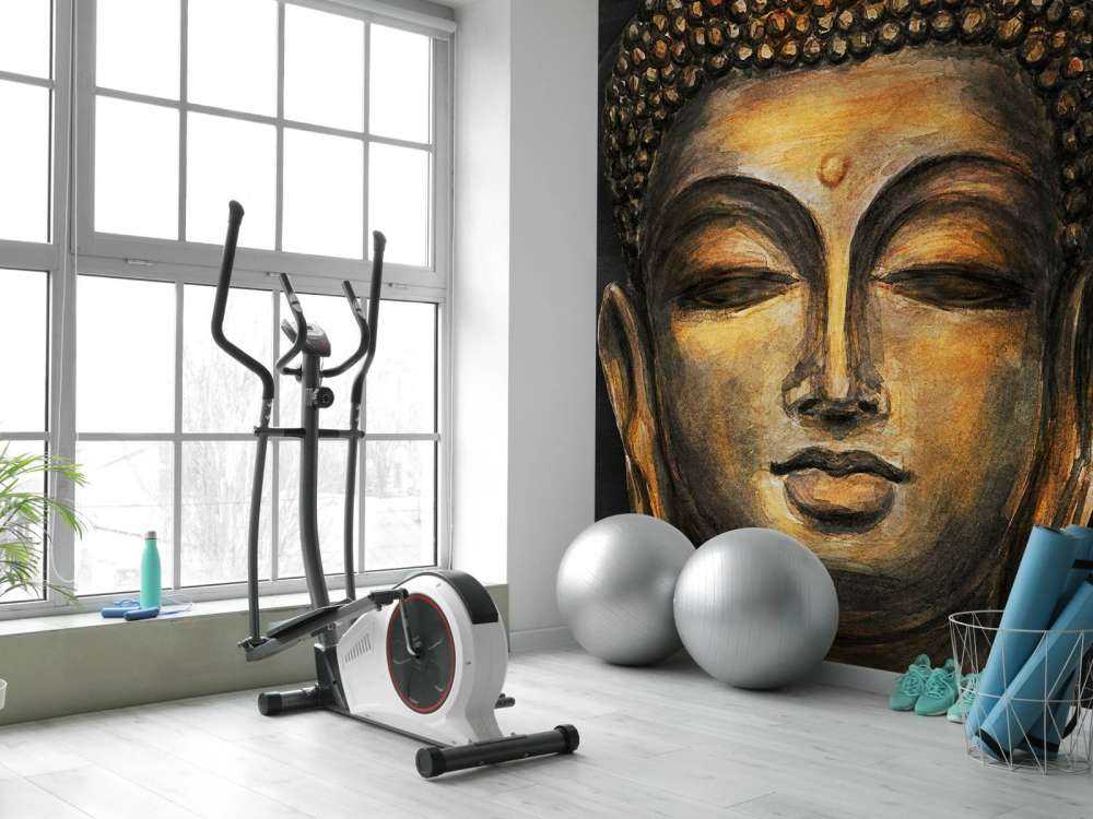 Gemalter Buddha