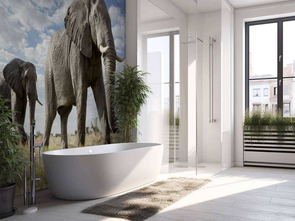 Vorbeiziehende Elefanten