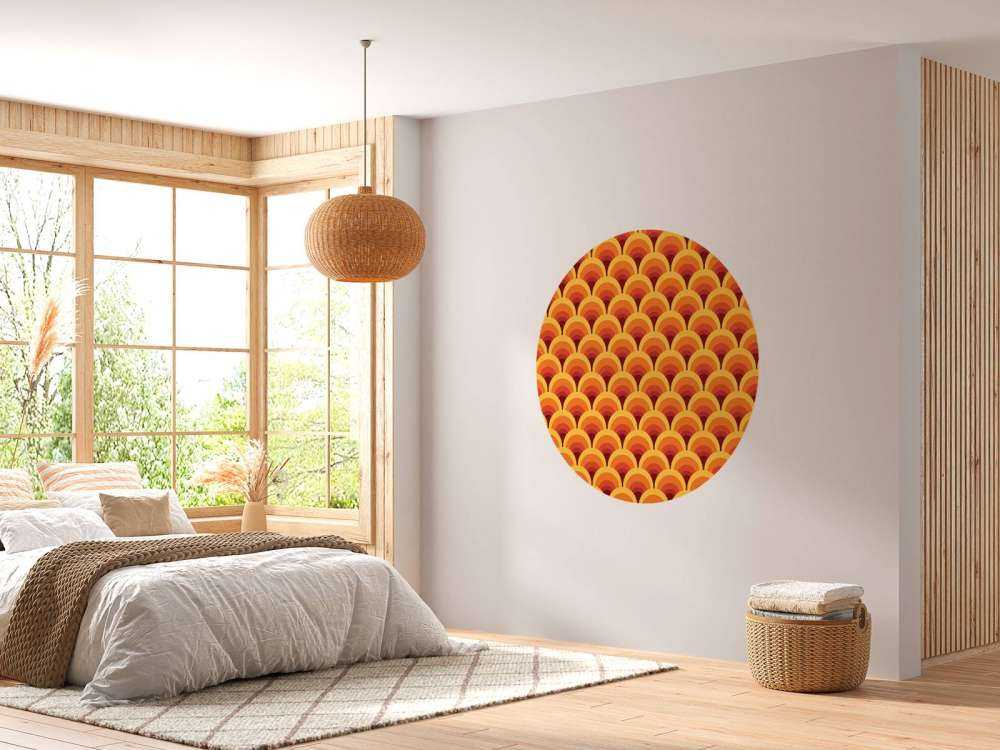 Bunte Retro Figuren