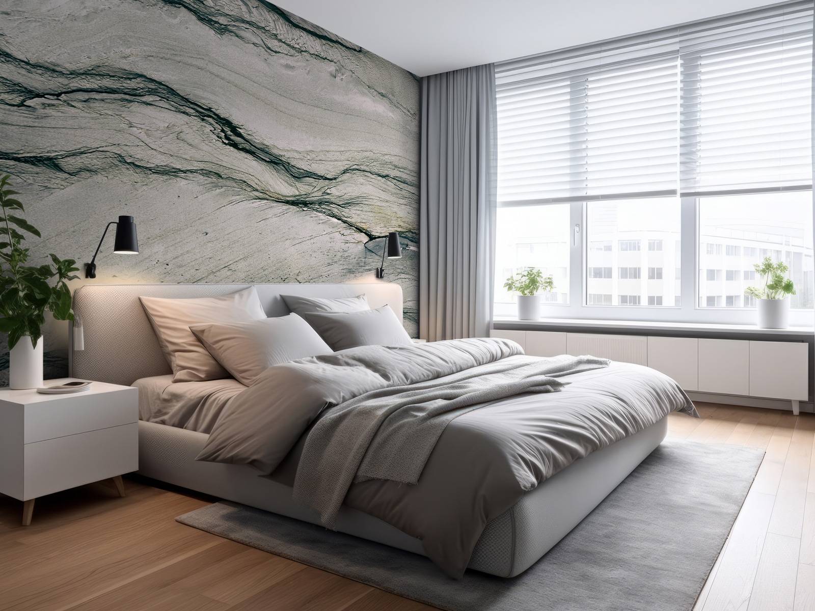 Geschichteter Marmor mit Tiefe