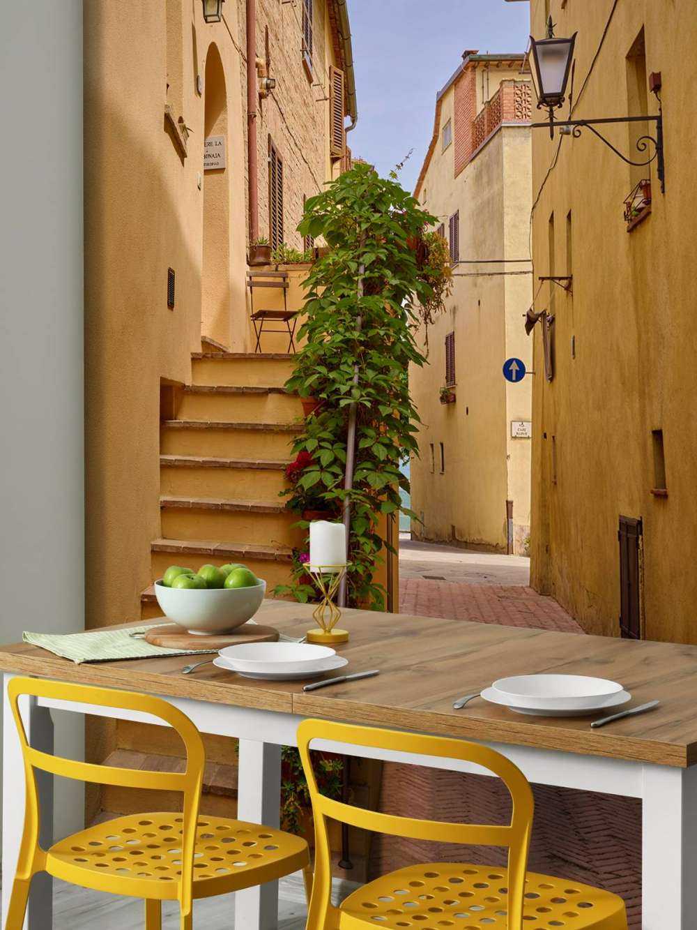 Treppe in einer italienischen Straße