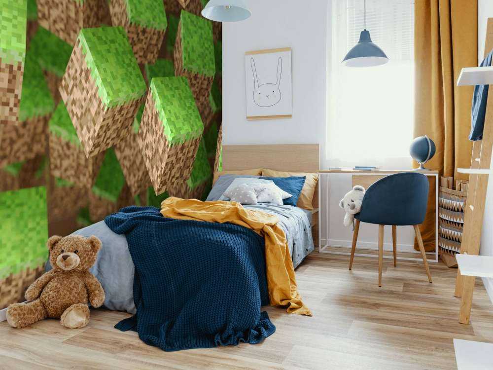 3D Minecraft Gras Blöcke