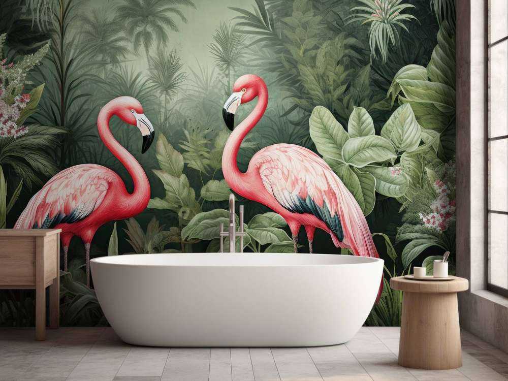 Flamingo Florale Oase