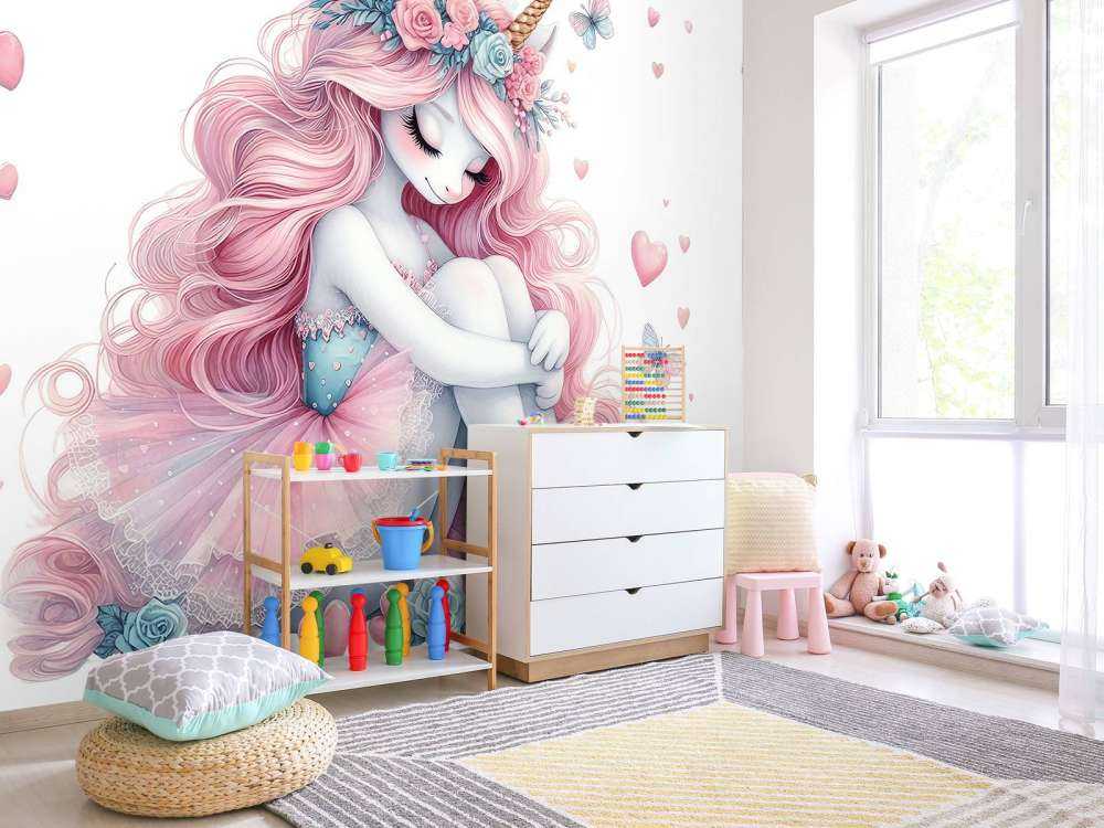 Träumende Einhorn-Ballerina