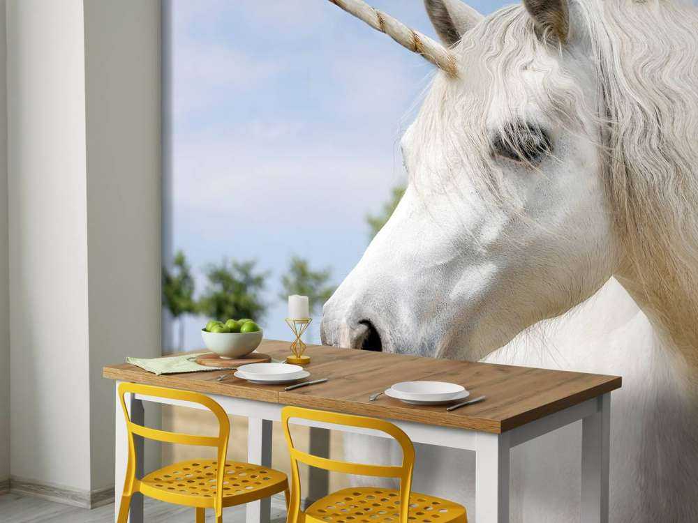 Weißes Einhorn