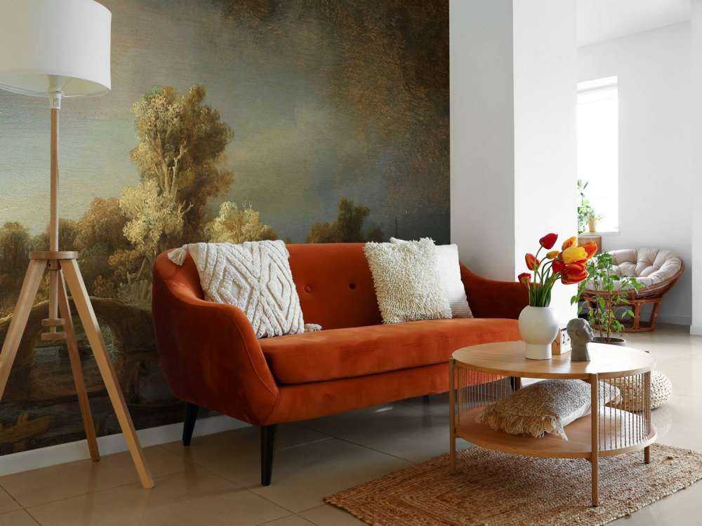 Landschaft mit Steinbrücke