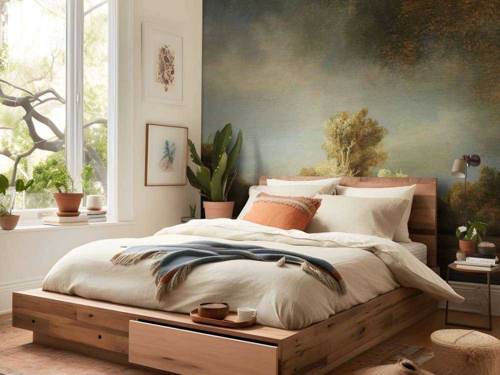 Landschaft mit Steinbrücke