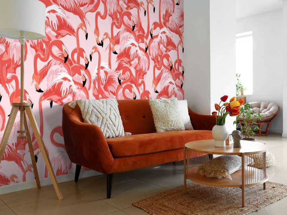 Exotische Flamingos