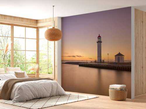 Leuchtturm bei Sonnenuntergang