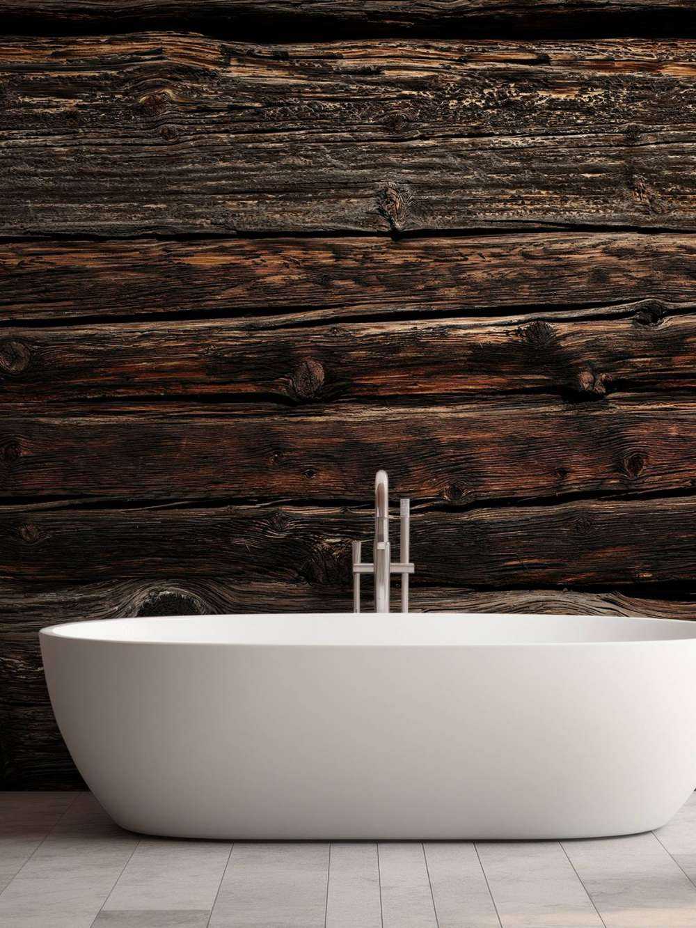 Dunkles altes horizontales Holz