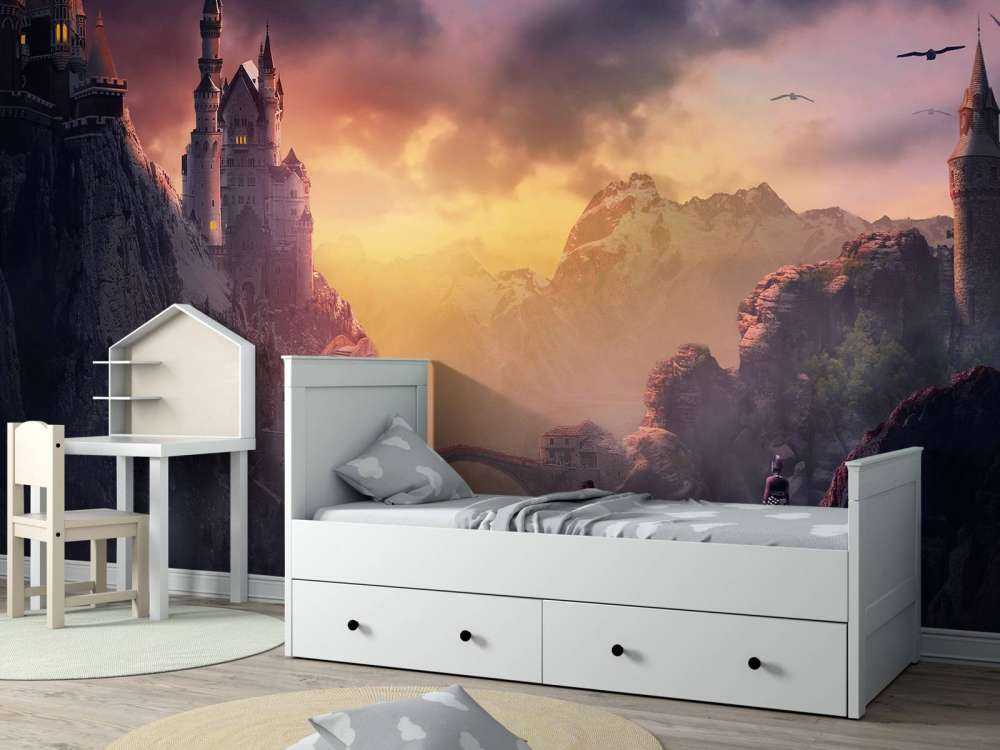 Schloss bei Sonnenuntergang