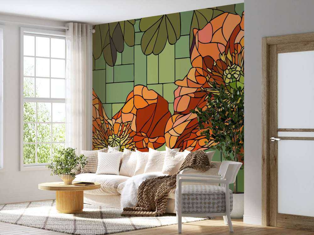 Orangefarbene Mohnblumen