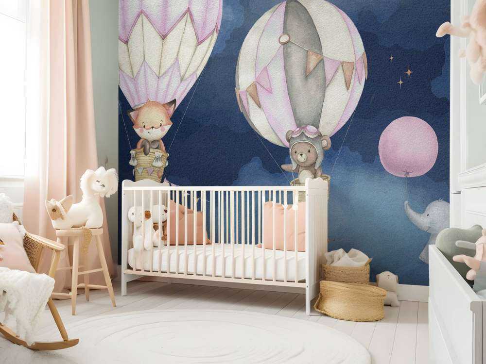 Fliegende Tiere rosa