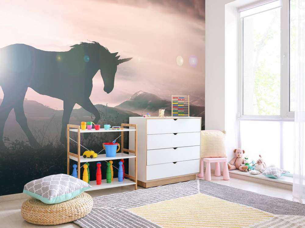 Einhorn bei Sonnenuntergang