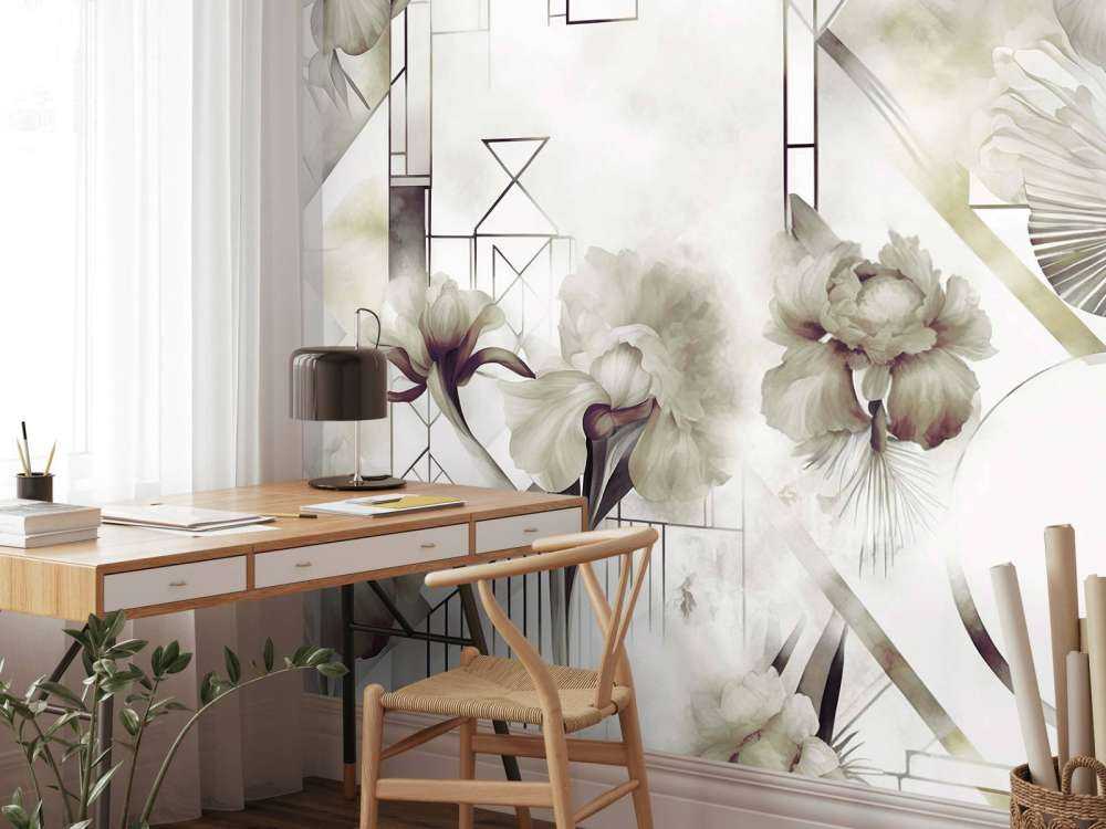 Aquarellgeometrie Grün