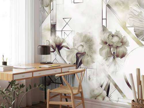 Aquarellgeometrie Grün
