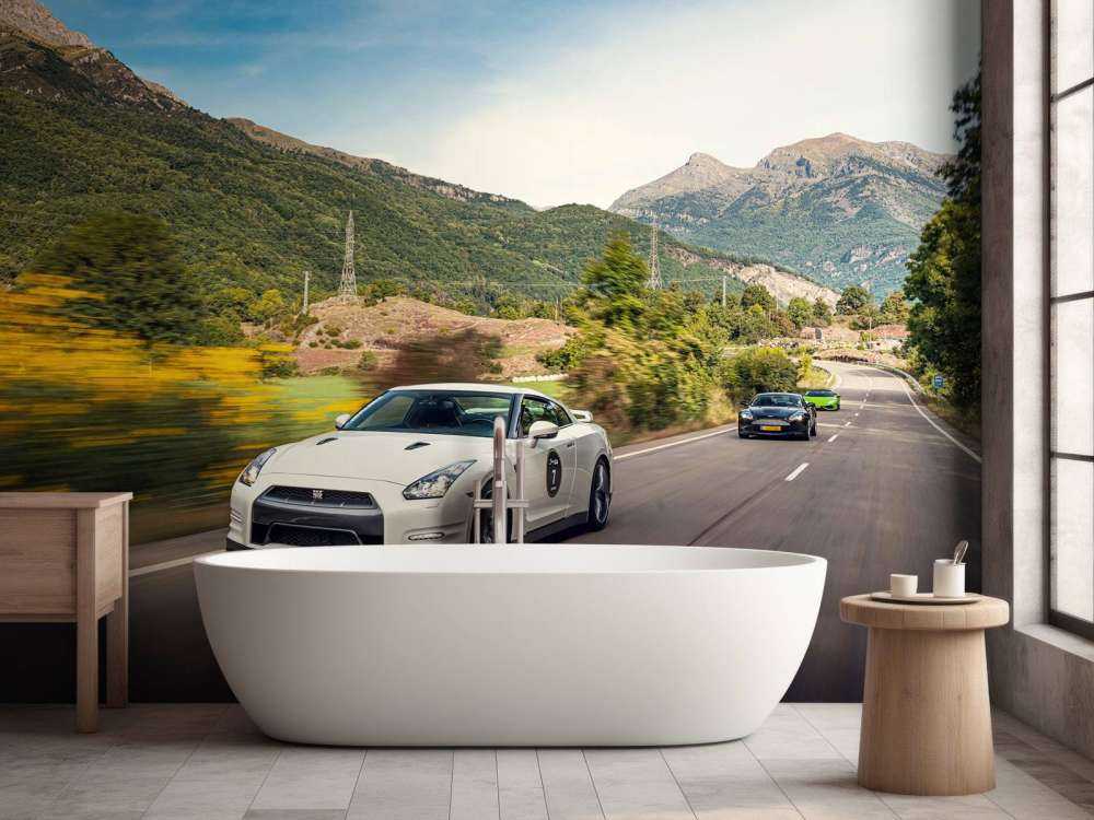 Nissan GT-R-r in vollem Tempo