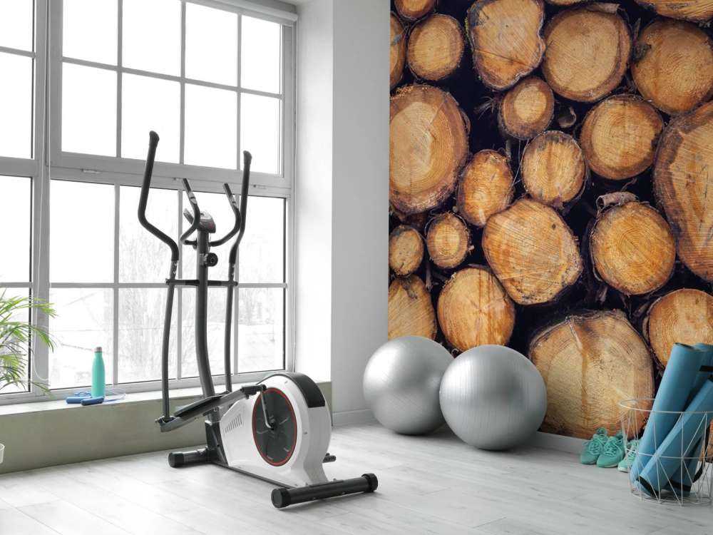 Gehacktes Holz