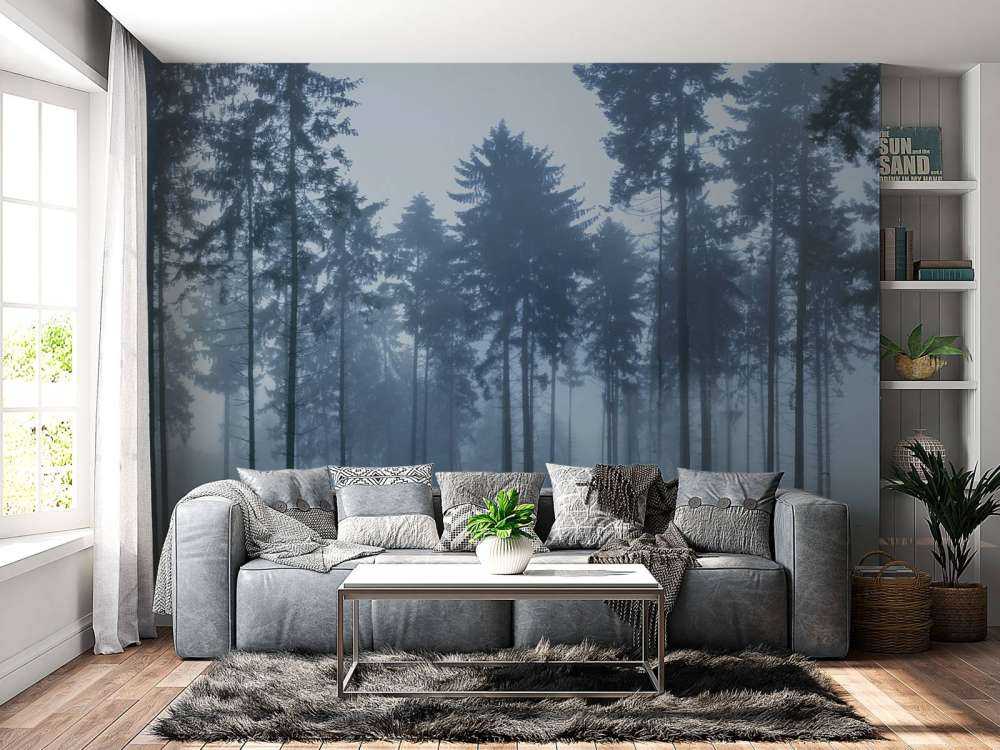 Die neblige Landschaft