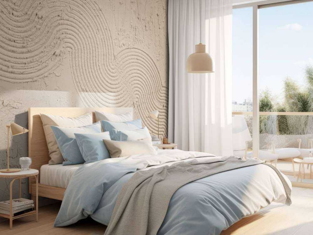 Zen Garden Textur in Taupe