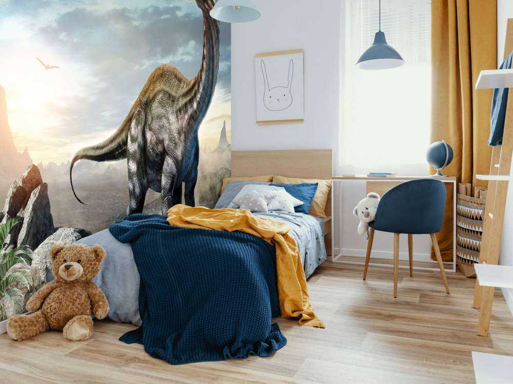 Apatosaurus in den Bergen