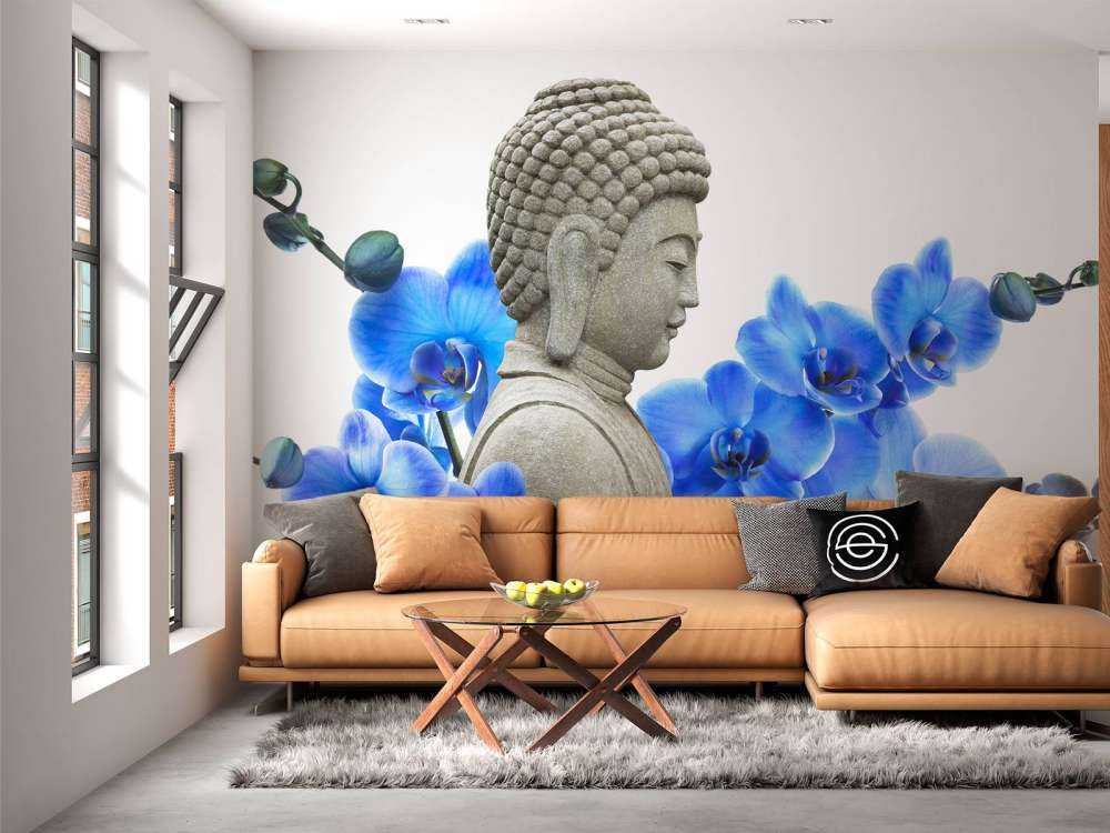 Buddha und Orchideen
