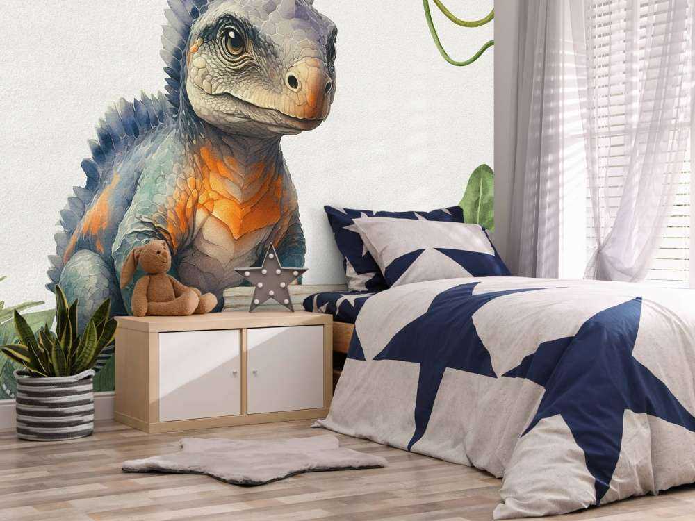 Baby-Ankylosaurus im Dschungel