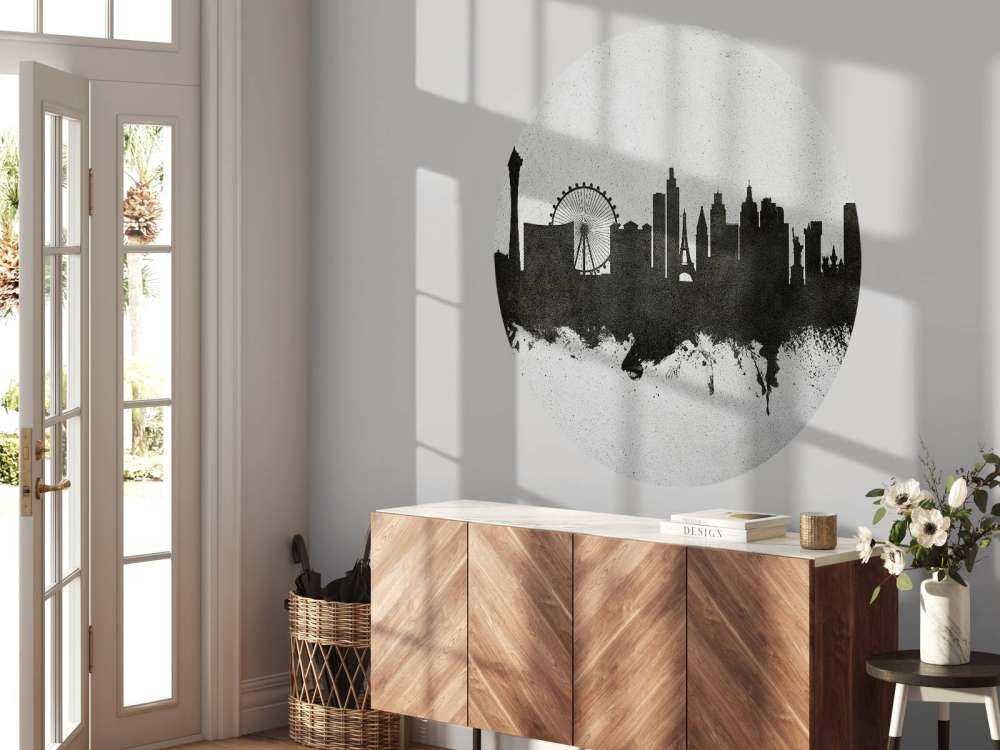 Aquarell-Skyline, Las Vegas