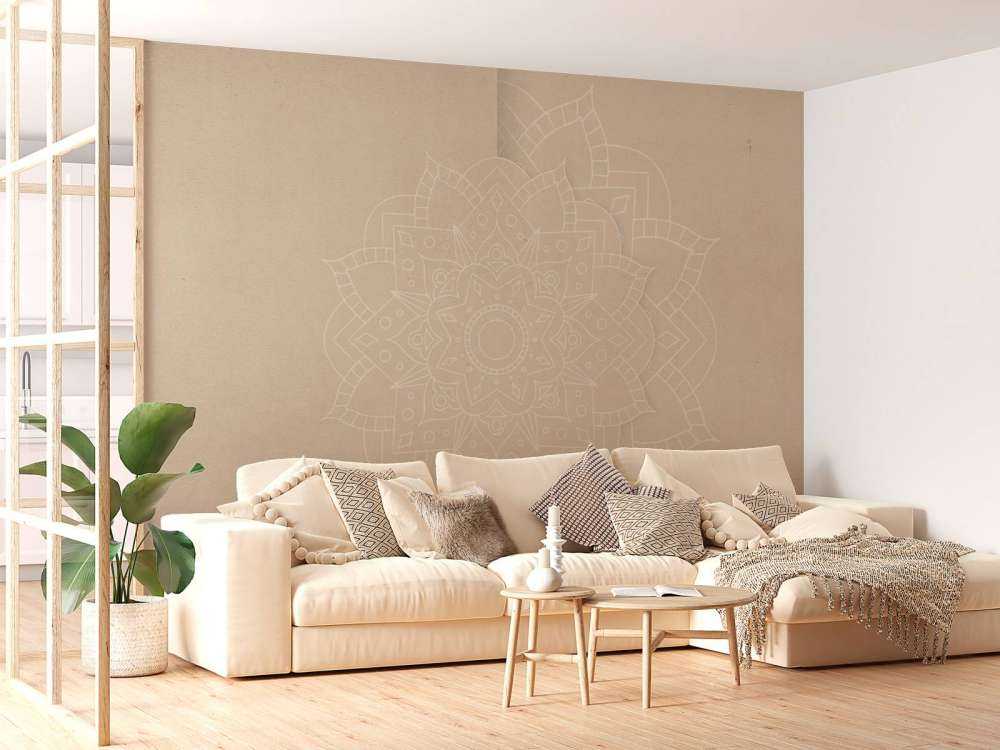Beige Mandala Atmosphäre